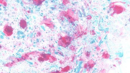 Fototapeta premium Abstract art background red and blue fluid paint watercolor technique illustration