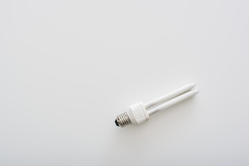 Compact fluorescent bulb. Realistic photo image