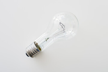 Light bulb, isolated. Realistic photo image