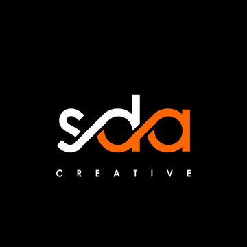 SDA Letter Initial Logo Design Template Vector Illustration