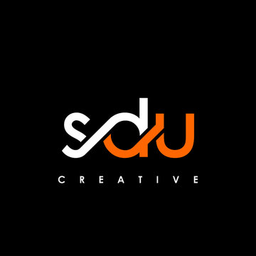 SDU Letter Initial Logo Design Template Vector Illustration
