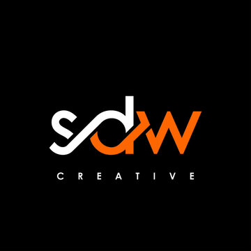 SDW Letter Initial Logo Design Template Vector Illustration