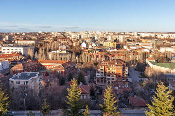 Panoramic view of City of Haskovo, Bulgaria