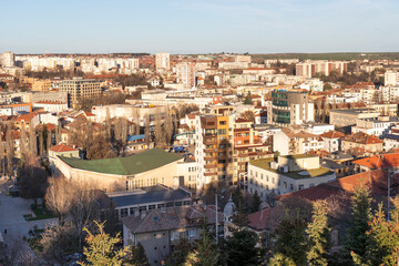 Fototapeta premium Panoramic view of City of Haskovo, Bulgaria