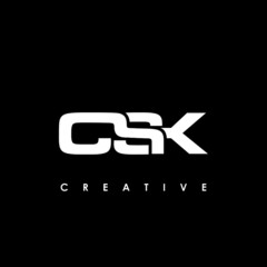 CSK Letter Initial Logo Design Template Vector Illustration