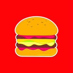 Cartoon Vector Illustration with Fast Food Theme