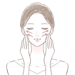 女性 スキンケア リフトアップ 両手