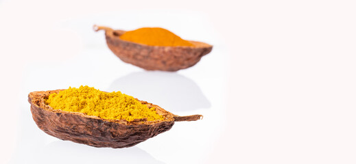 Turmeric and curry, delicious medicinal spices - Healthy food