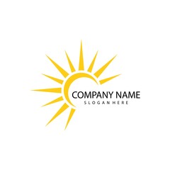 sun illustration logo