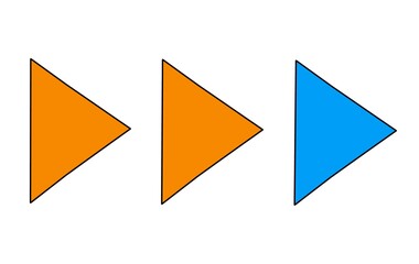 青と赤の早送りのアイコン「黒淵あり」