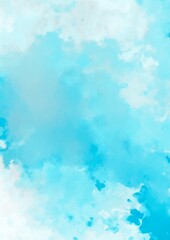 水色の流れる水彩グラデーションテクスチャ背景