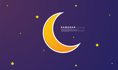 Naklejka premium Ramadan-themed design with paper cut style, suitable for ramadan-themed backgrounds, greeting cards, web, covers, templates, cards and etc.