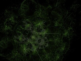 Imaginatory fractal background generated Image