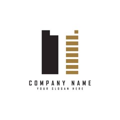 Alphabet capital logo. Creative design concept square shape