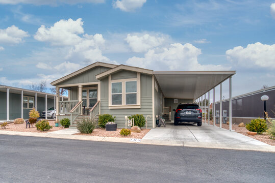 Front Of Manufactured Home