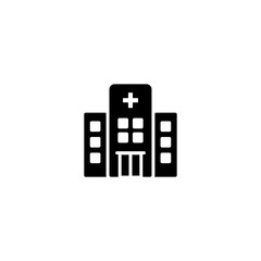 hospital building icon vector for web, computer and mobile app