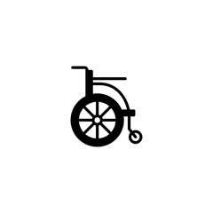 Fototapeta na wymiar wheelchair icon vector for web, computer and mobile app