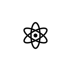 scientific atom icon vector for web, computer and mobile app