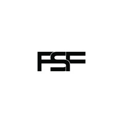 fsf letter original monogram logo design