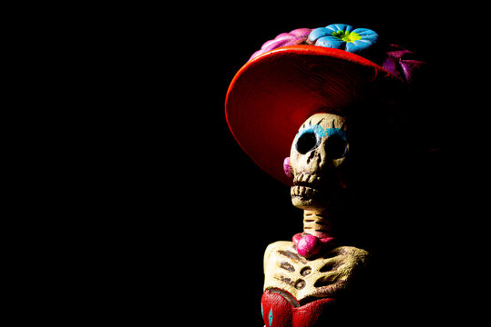 Traditional colorful Catrina mexican Handcraft (no author)
