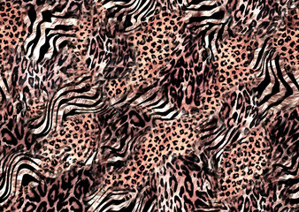 abstract seamless leopard print texture design	
