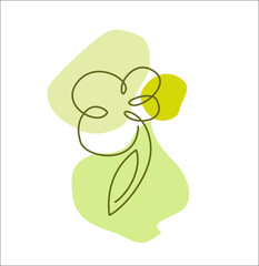 
abstraction, one line, logo, print, embroidery, flowers, flower, petals, elements, plants, natures, bio, farm, natural product, greenery, grass, leaves, plants, nature, eco, label,