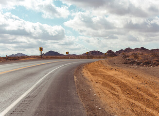 road to the desert