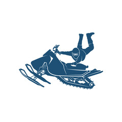 Snowmobile design vector illustration, Creative Snowmobile logo design concept template, symbols icons