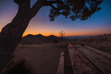 valley sunset