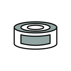 Illustration Vector graphic of tin can icon
