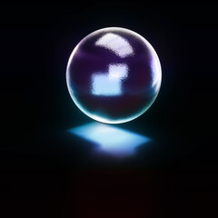 An abstract 3d sphere shape background image.