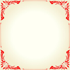 Vector illustration. Thai art pattern or Line Thai background wallpaper design texture.