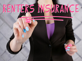  RENTERS INSURANCE phrase on the screen.