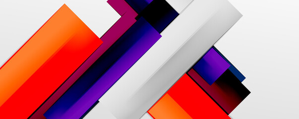 Obraz premium Multicolored lines background. Design template for business or technology presentations, internet posters or web brochure covers