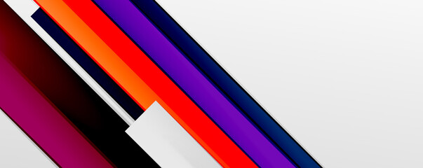 Multicolored lines background. Design template for business or technology presentations, internet posters or web brochure covers