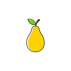 pear clipart design template vector