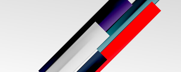 Multicolored lines background. Design template for business or technology presentations, internet posters or web brochure covers