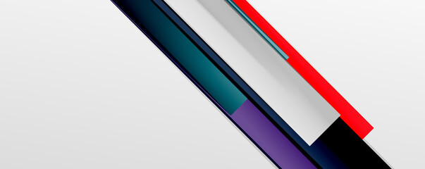 Multicolored lines background. Design template for business or technology presentations, internet posters or web brochure covers