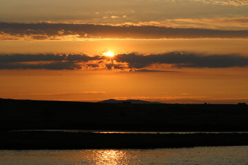 Fototapeta na wymiar Orange Sunset