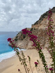 Beautiful view on the beach (Turkey)