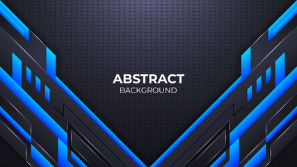 Modern abstract geometric shapes background design template, gaming background template design © TanmoyTopu