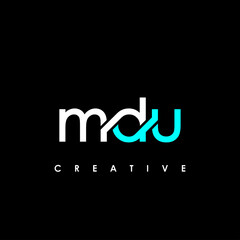 MDU Letter Initial Logo Design Template Vector Illustration