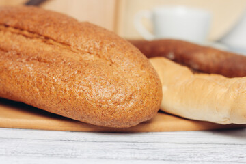 loaf in breadbox fresh baked goods food ration kitchen freshness