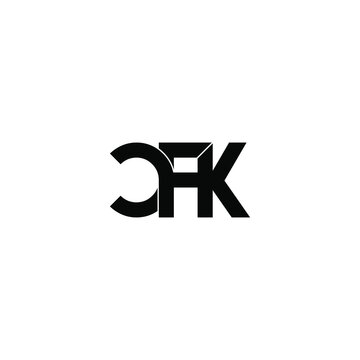 cfk letter original monogram logo design