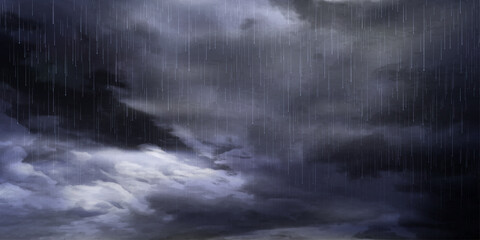 雲　雨雲　梅雨　風景