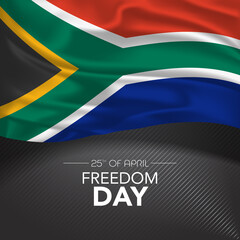 South Africa happy freedom day greeting card, banner, vector illustration © kora_ra_123