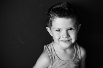 little boy close-up portrait 