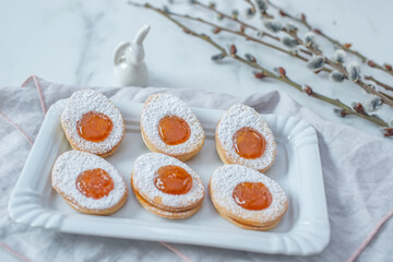 sweet home made easter egg cookies