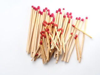 wooden matches in a box