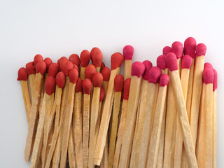 wooden matches in a box